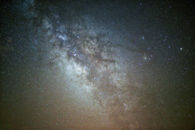 Blick auf die Milchstraße bei Nacht