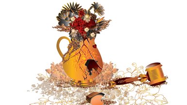 Illustration von einem zerbrochenen Krug.